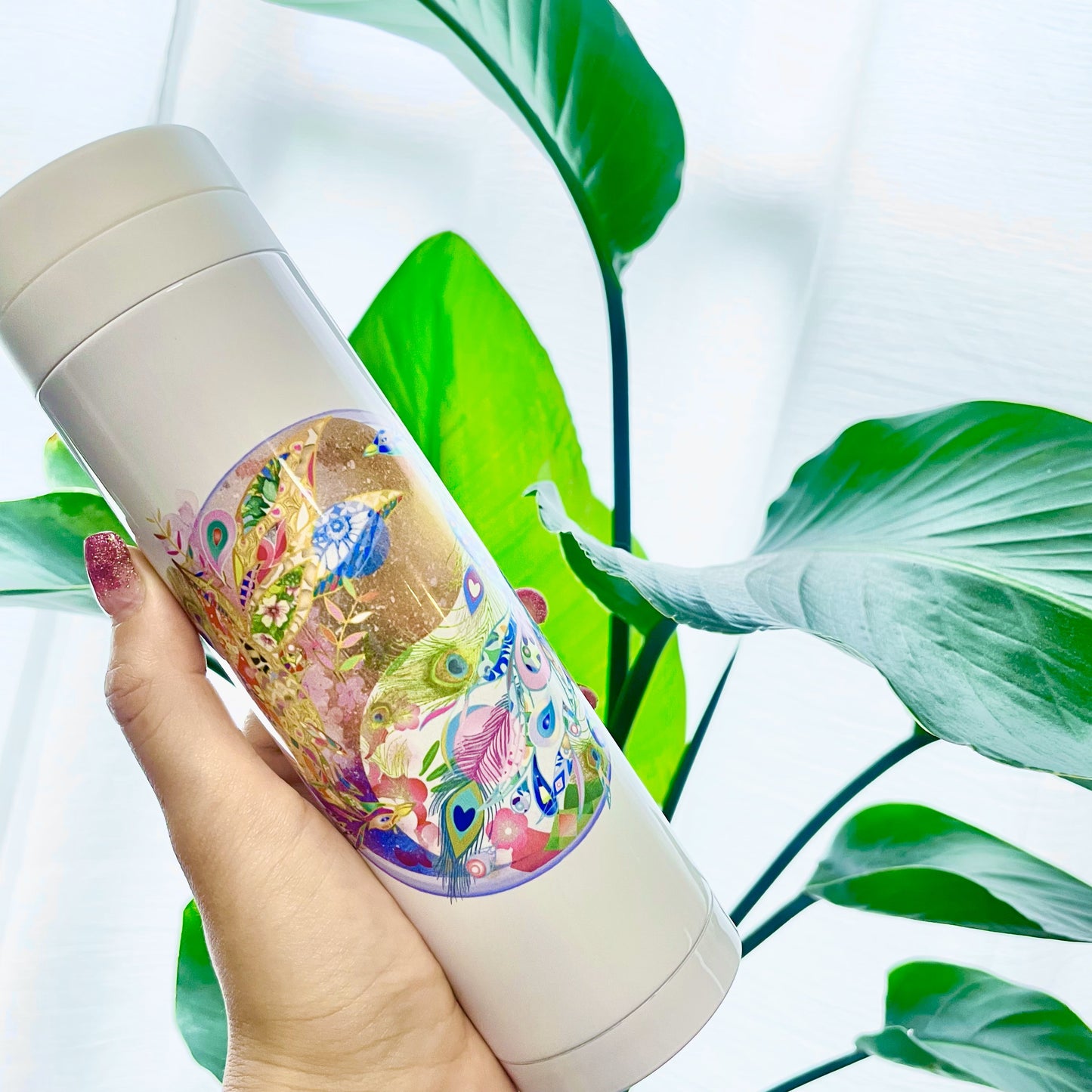 【御水取りにおすすめ!】PEACOCKオリジナル開運ステンレスボトル