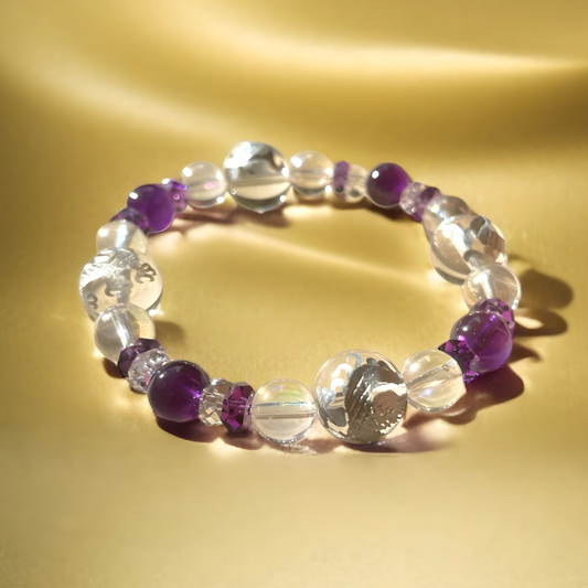 水晶四神&アメジストブレスレット