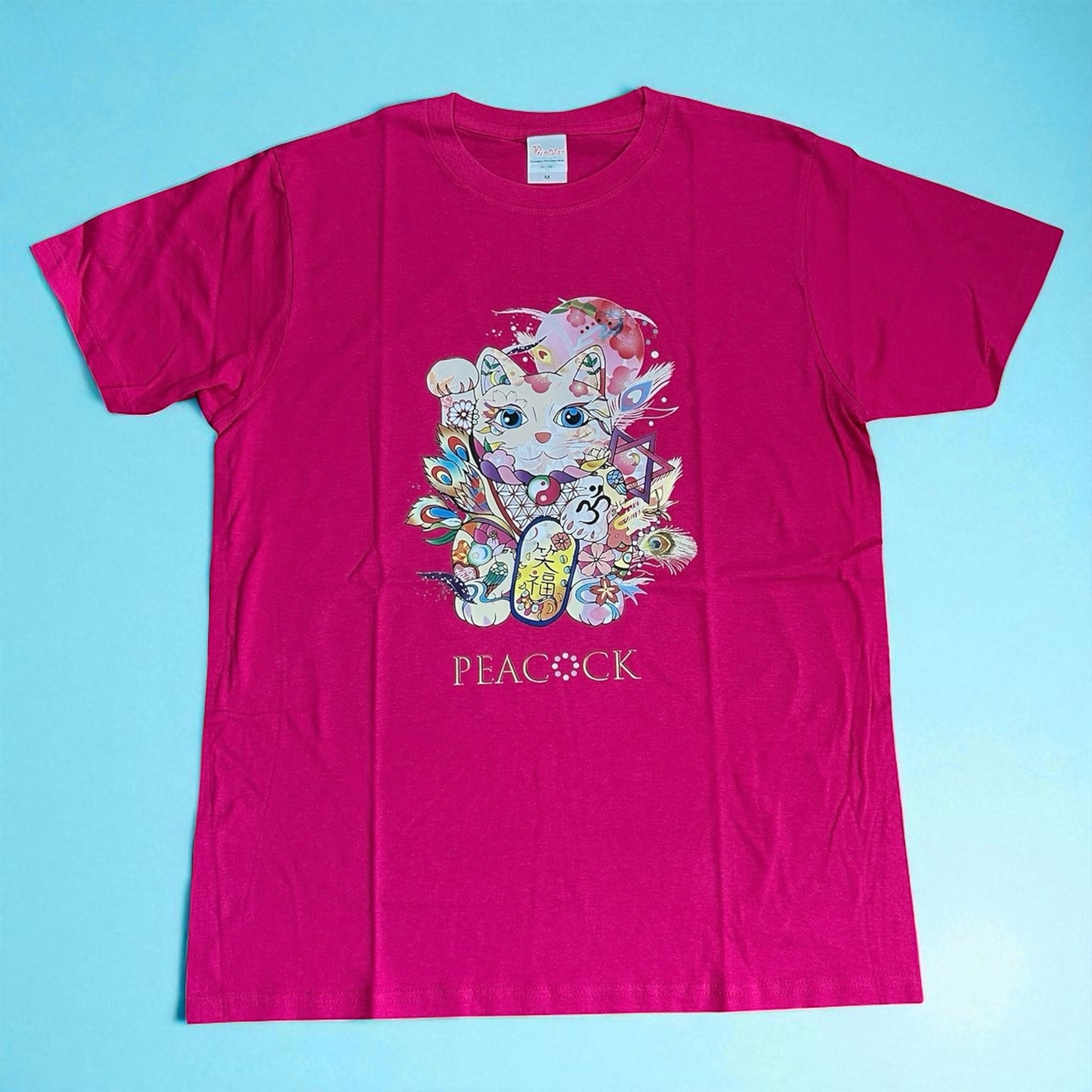 【数量限定】PEACOCK オリジナル 笑福招き猫Tシャツ