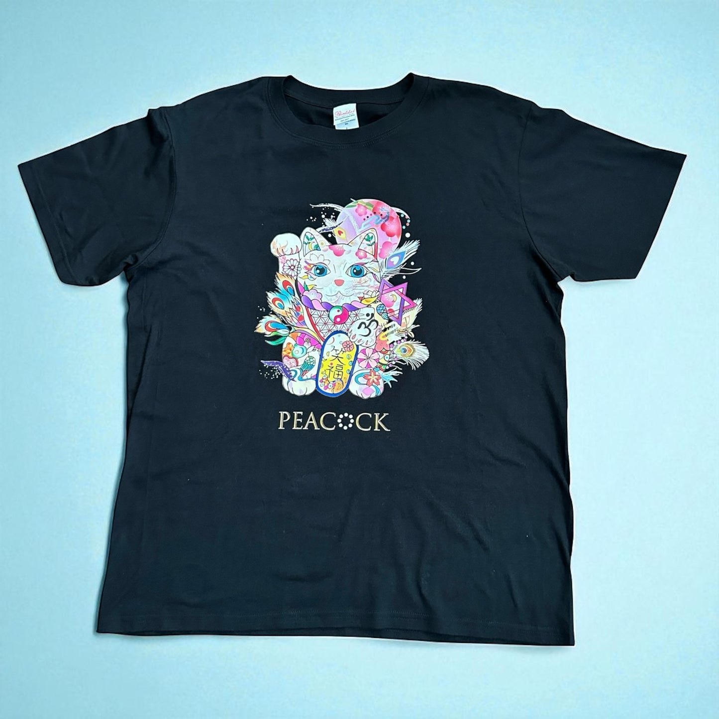 【数量限定】PEACOCK オリジナル 笑福招き猫Tシャツ