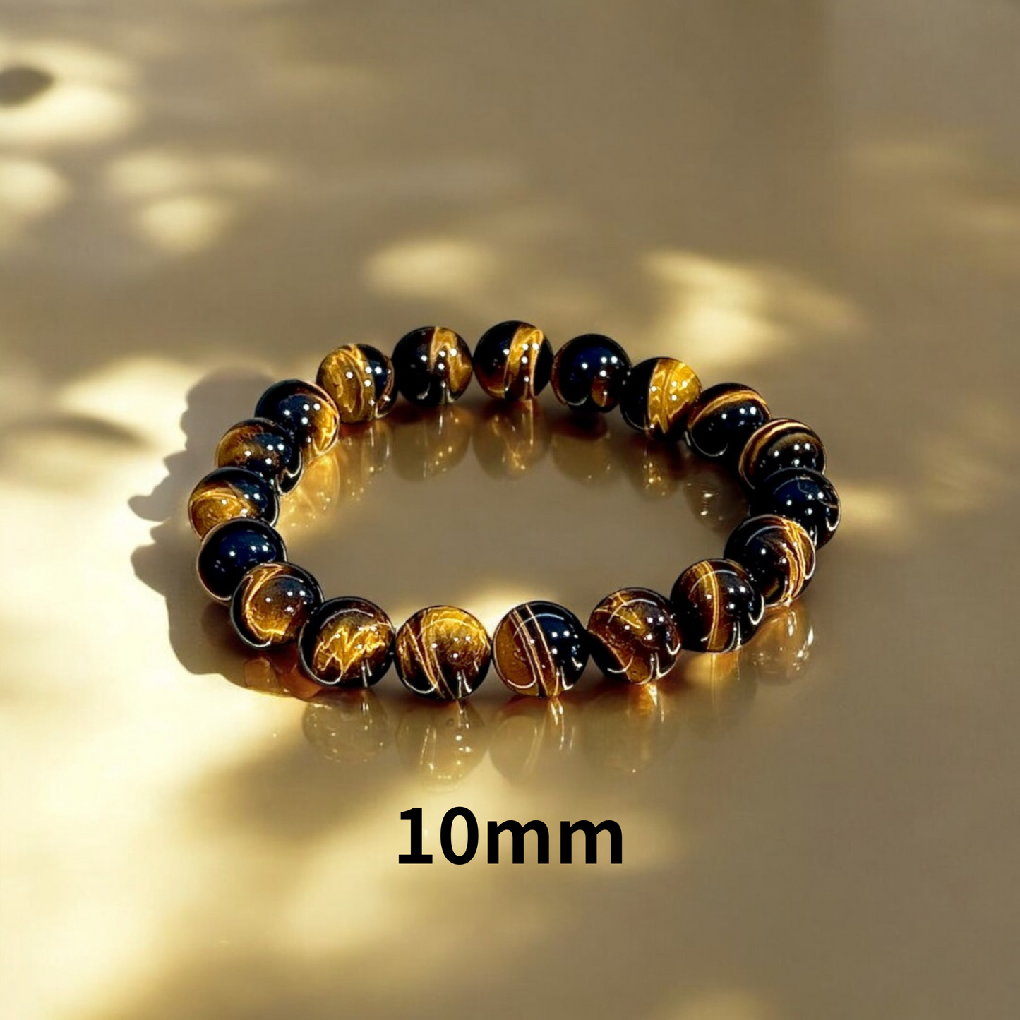 《一点物 金運ブレス》煌雷タイガーアイブレスレット (選べる2タイプ:12mm/10mm)