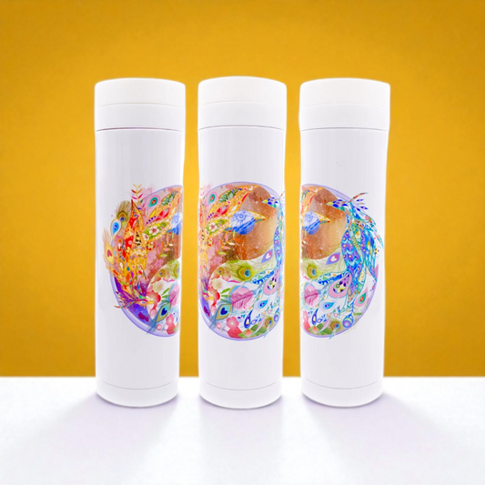 【御水取りにおすすめ!】PEACOCKオリジナル開運ステンレスボトル