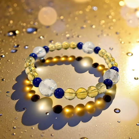 《一点物》四神&ラピスラズリ&シトリンブレスレット