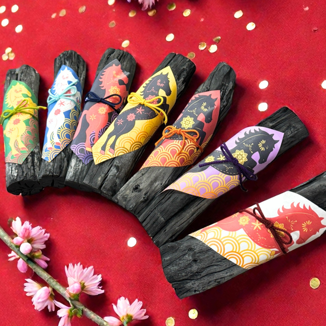 《おひとり様9本まで》開運！風水浄化アイテム プレゼント付き丙午年限定飾り炭