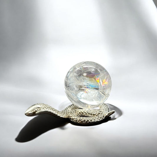 【金運＆財運を引き寄せる】銀蛇＆アイリスクォーツ特別セット