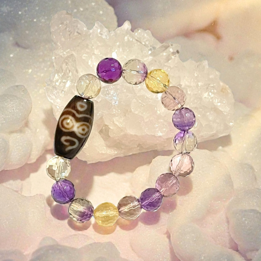 《一点物》法相仏顔天珠&アメトリンブレスレット