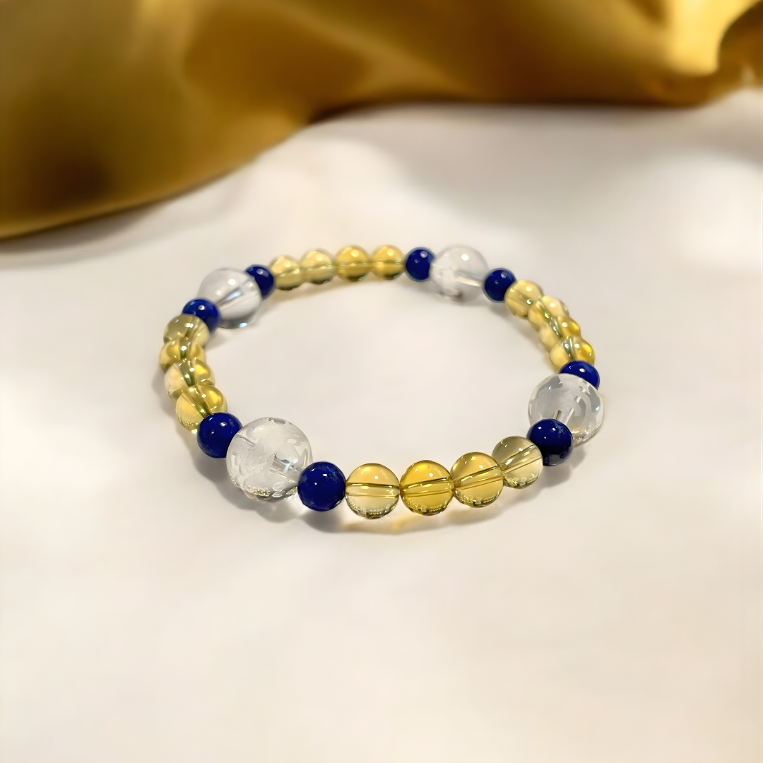 《一点物》四神&ラピスラズリ&シトリンブレスレット