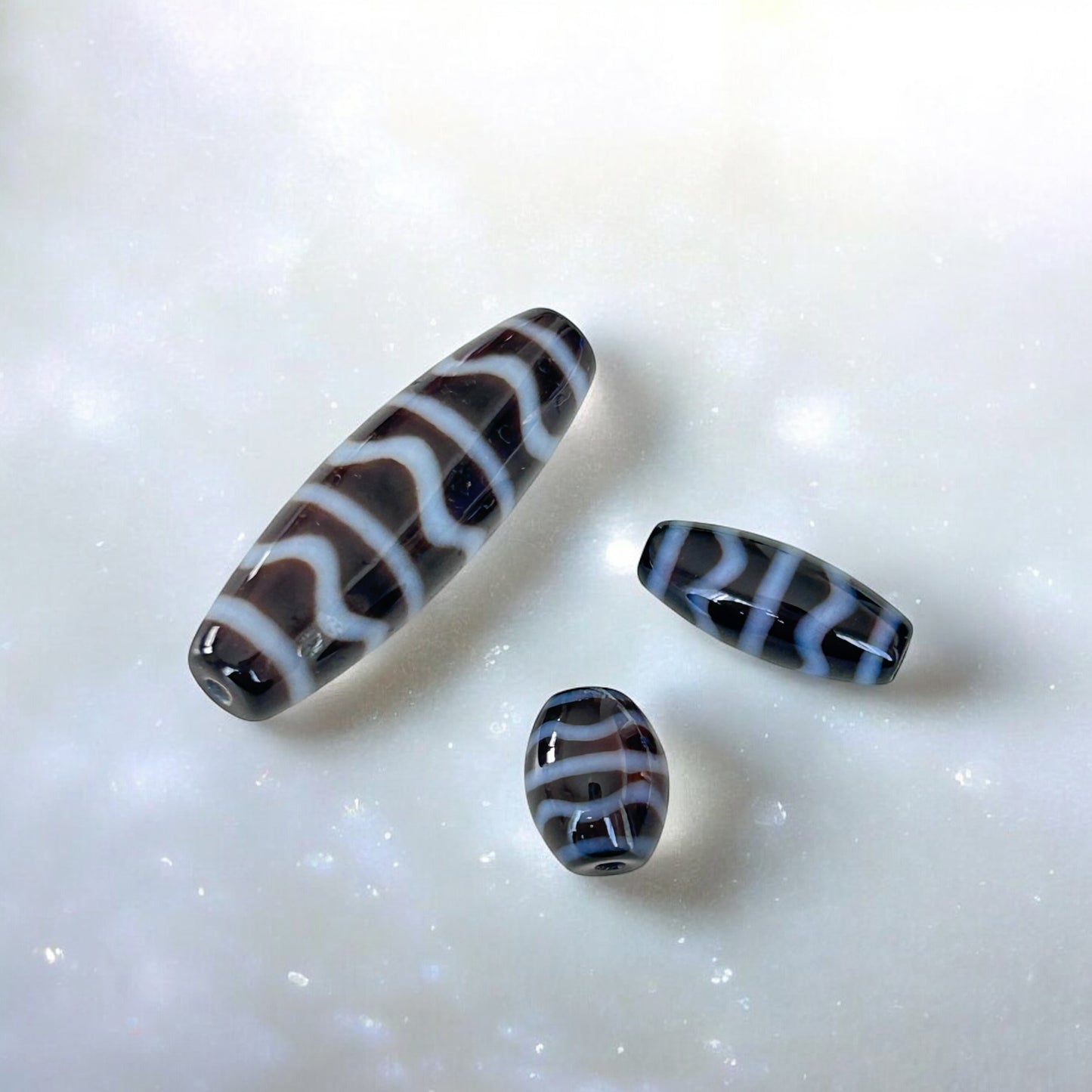 2026年六白金星おすすめ 水紋天珠【悪運浄化】(大・小丸・小長サイズ）