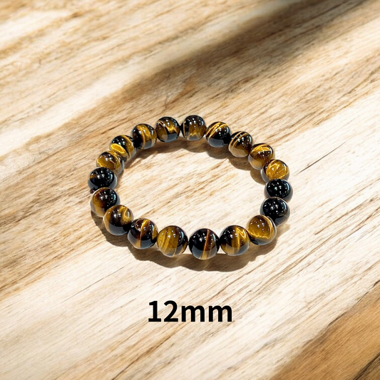 《一点物 金運ブレス》煌雷タイガーアイブレスレット （選べる2タイプ：12mm/10mm）